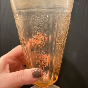 Vintage Sharon Pink Ice Tea Tumbler
